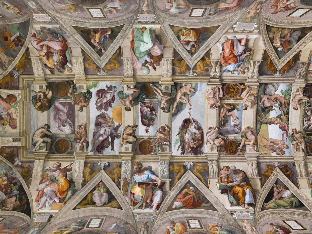 "Die Erschaffung Adams" von Michelangelo