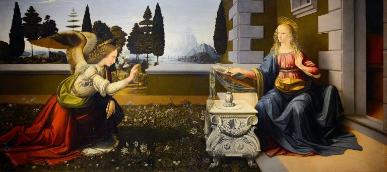 The Annunciation: Da Vinci’s Early Experimentation with Optics