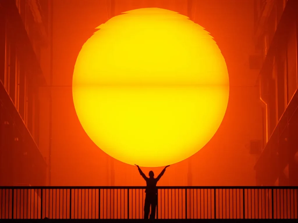 絵画 大型 「Weather Expert」 Exploring The Weather Project by Olafur Eliasson