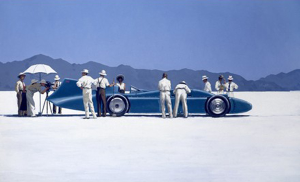 Explorando Bluebird en Bonneville de Jack Vettriano