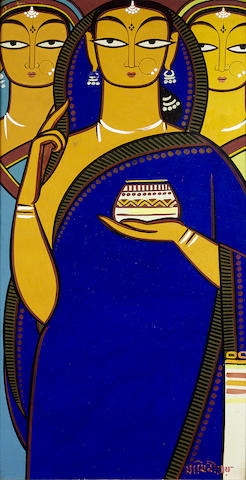 Esplorando La Sposa e i Due Compagni di Jamini Roy