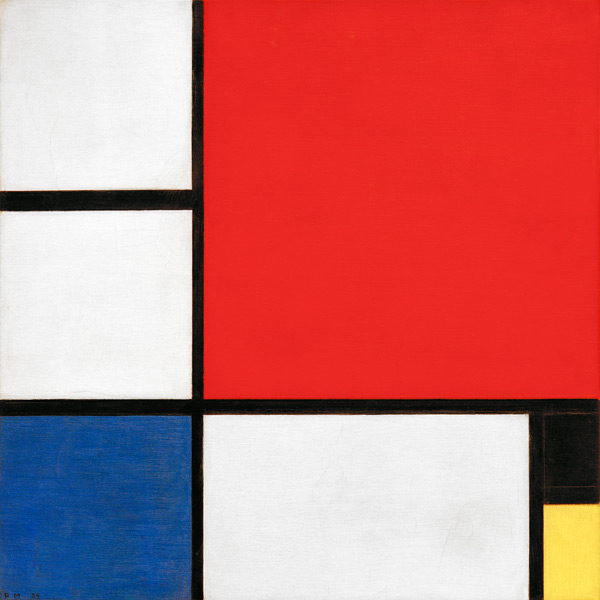 Composition II in Red, Blue, and Yellow by Piet Mondrian
