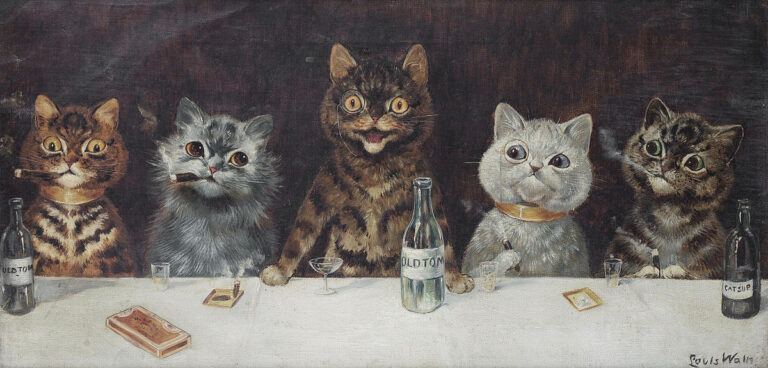 Unraveling “The Bachelor Party” by Louis Wain