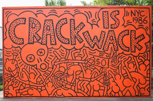 Esplorare The Crack is Wack di Keith Haring Esplorare The Crack is Wack di Keith Haring