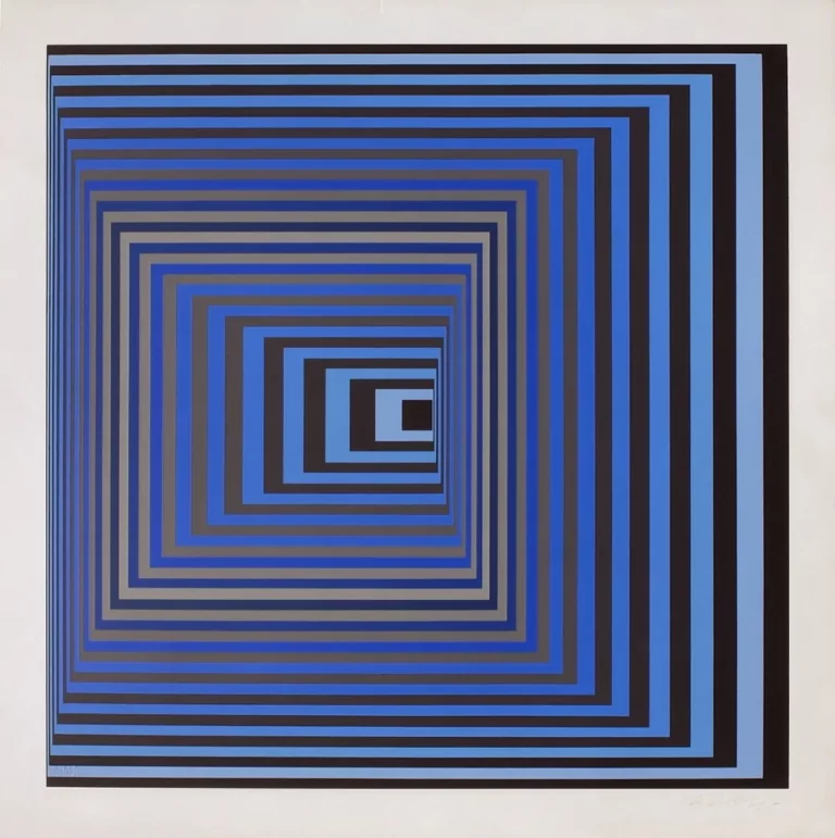 Explorando Vonal Ksz por Victor Vasarely