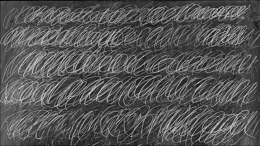 Erforschung von Cy Twomblys Blackboard