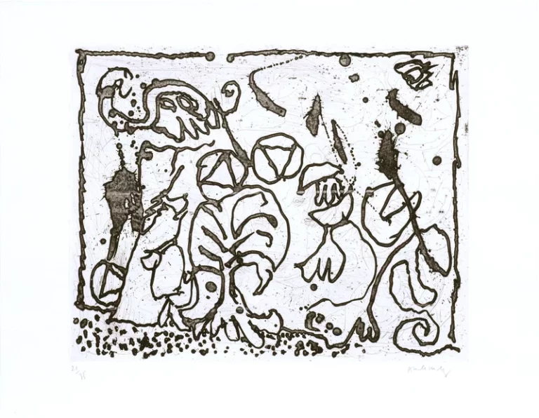 Exploring Cardinal Points: A Masterpiece by Pierre Alechinsky