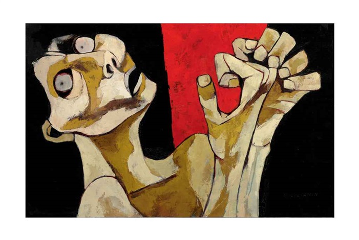 Erforschen Sie Oswaldo Guayasamíns „El Hambre“ (Hunger)