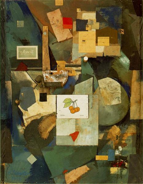 Erforschung von Merz Picture 32A: Das Kirschbild von Kurt Schwitters