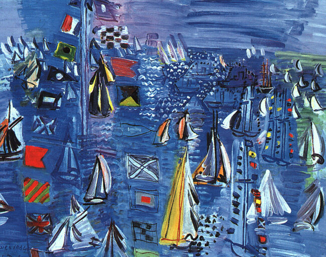 Exploring Regatta at Cowes by Raoul Dufy