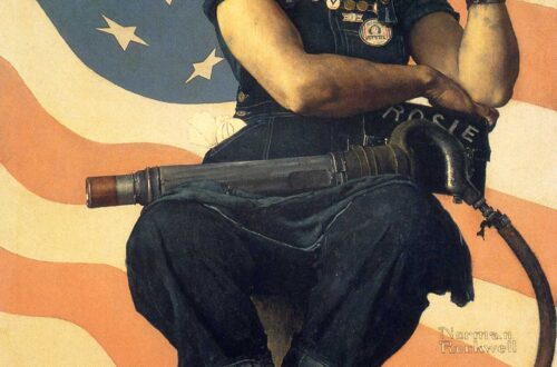 Explorer Rosie the Riveter (1943) par Norman Rockwell