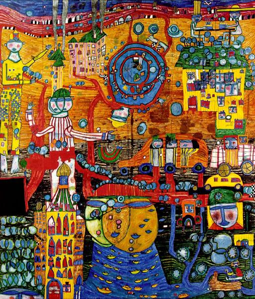 La Pintura Fax de 30 Días de Friedensreich Hundertwasser