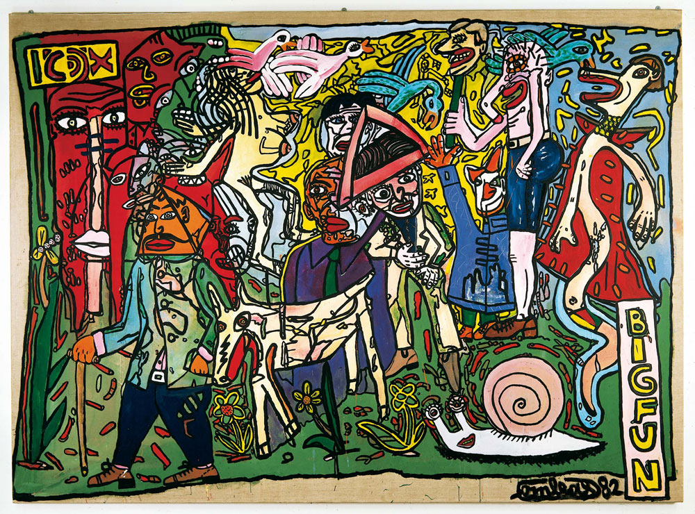 Exploring The Big Supper by Robert Combas