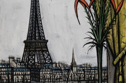 Den Eiffelturm erkunden von Bernard Buffet