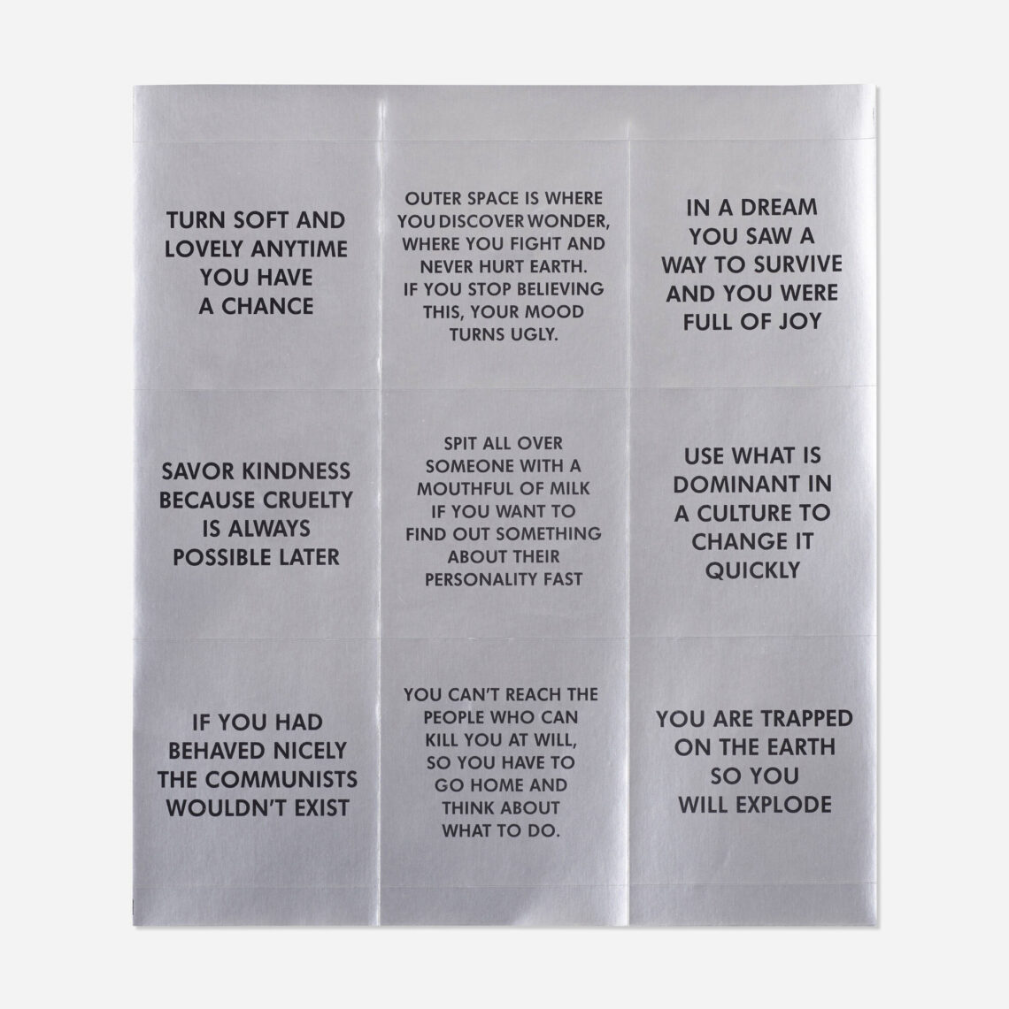 Survival Series: Exploring Jenny Holzer’s Provocative Art