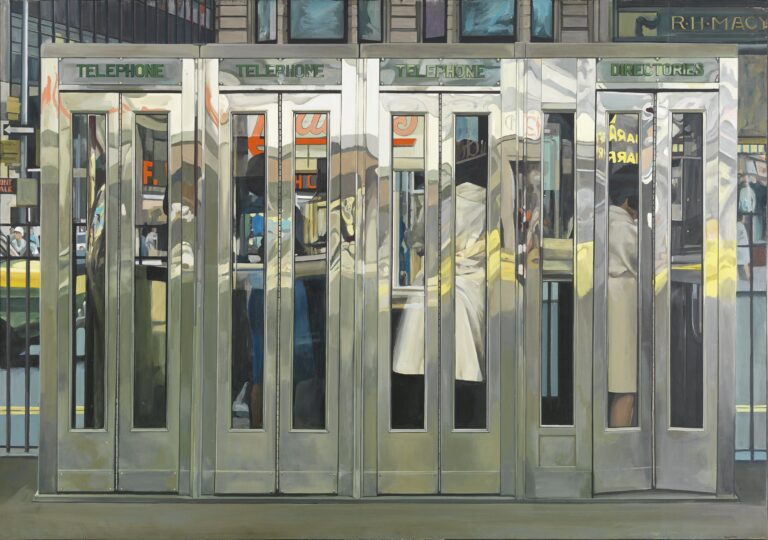 Exploring Richard Estes’ Iconic Artwork “Telephone Booths”