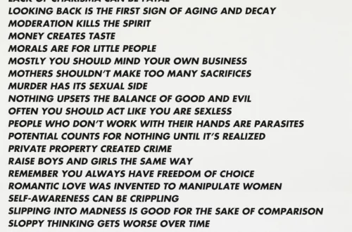 Jenny Holzer durch Truisms: Ein tiefer Einblick in Kunst und Wahrheit