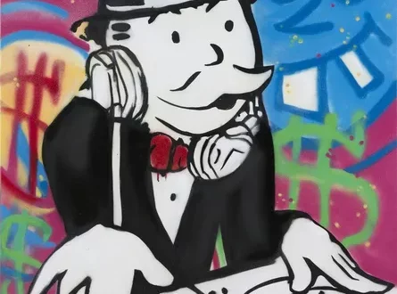 L’Iconique Graffiti Monopoly Man d’Alec Monopoly