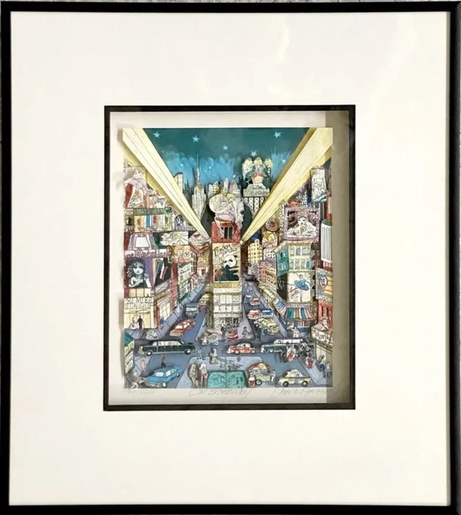 Exploring Manhattan Panorama by Charles Fazzino