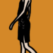 Exploring Suzanne Walking in Leather Skirt by Julian Opie