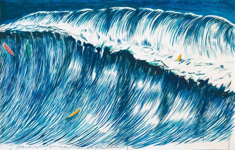 Explorer l’œuvre de Raymond Pettibon « Sans titre (La Vague) »