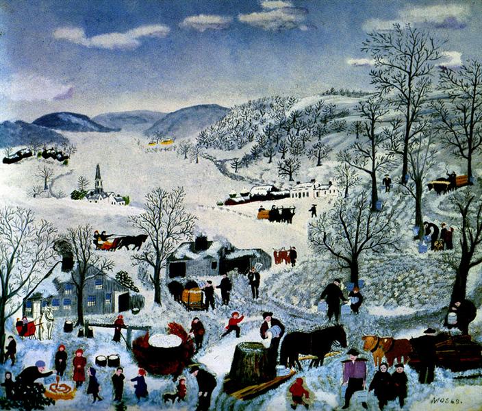 Explorando el «Sugaring Off» de Grandma Moses