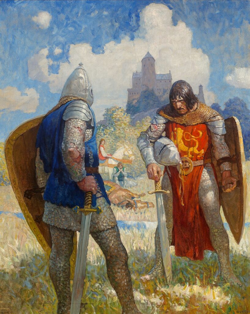 Die Erkundung von Der Junge König Arthur von N.C. Wyeth