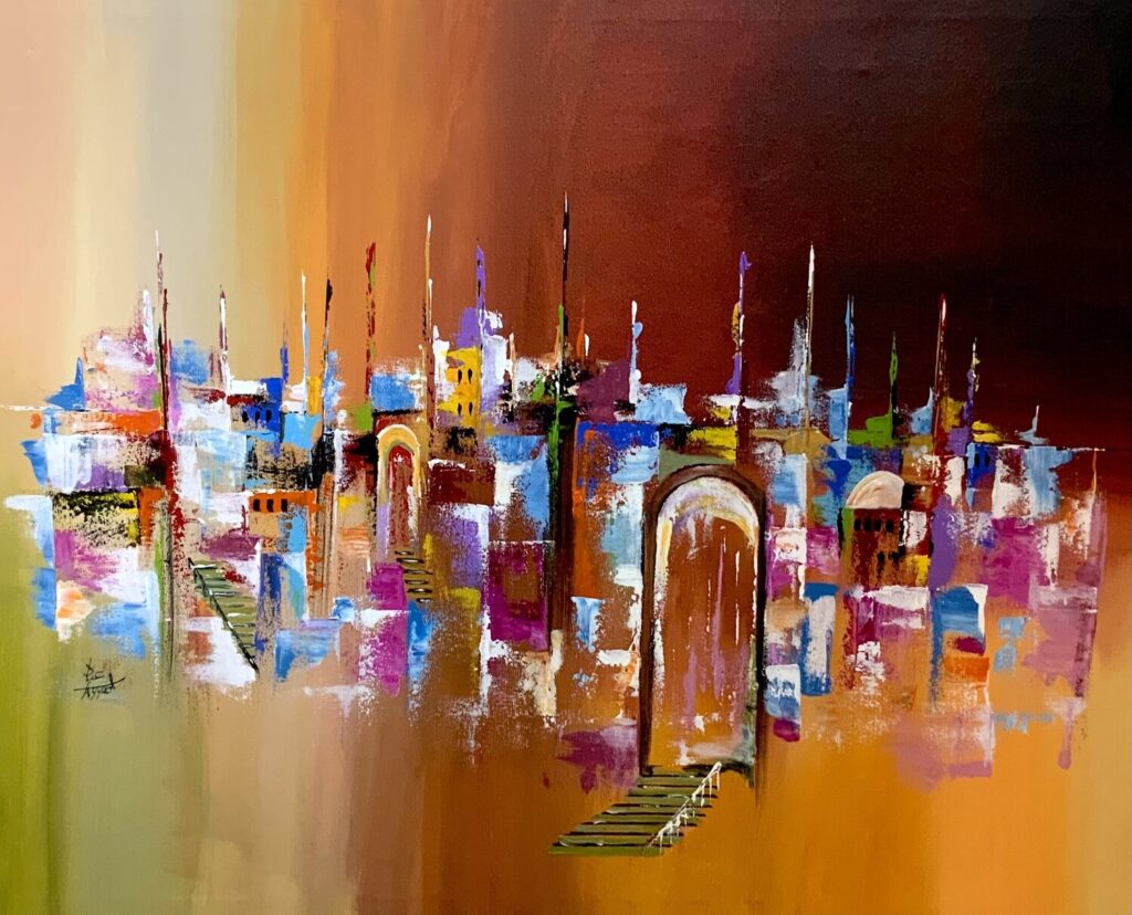 Skyline and the dusk (2024) by Ayyad Ayyad. On Singulart.