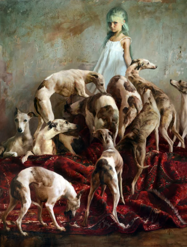 Laura and the Dogs by Guillermo Lorca