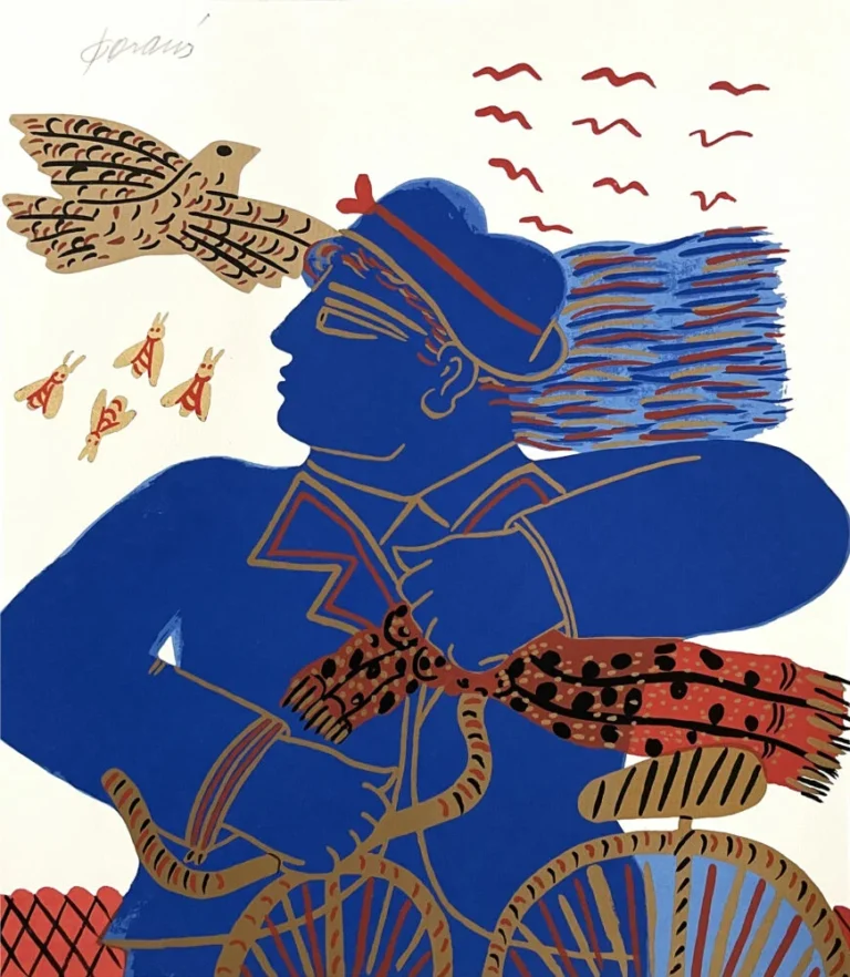 Art Insight: Man with bird by Alekos Fassianos