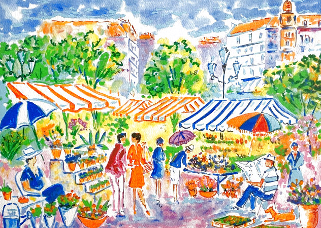 Art Insight: Les Marchés aux Fleurs by Jean-Claude Picot