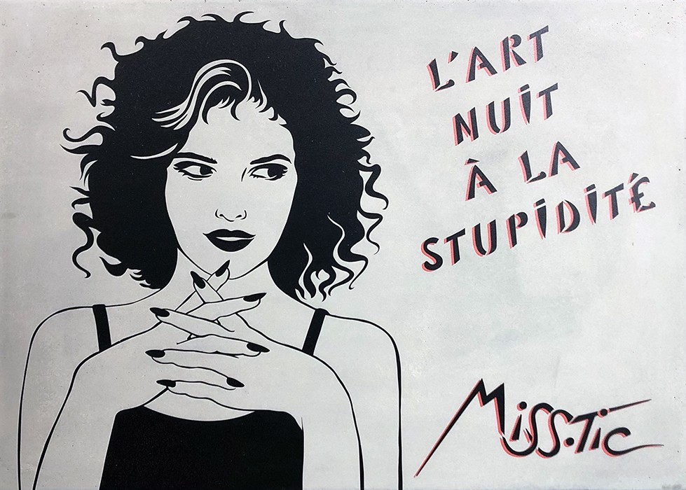 L'art résiste au temps by Miss Tic