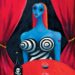 Erforschung von Tim Burtons Blue Girl with Wine und surrealer Kunst
