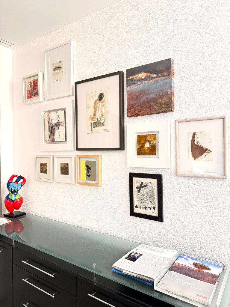 Several Tàpies' lithographs in Robert’s home