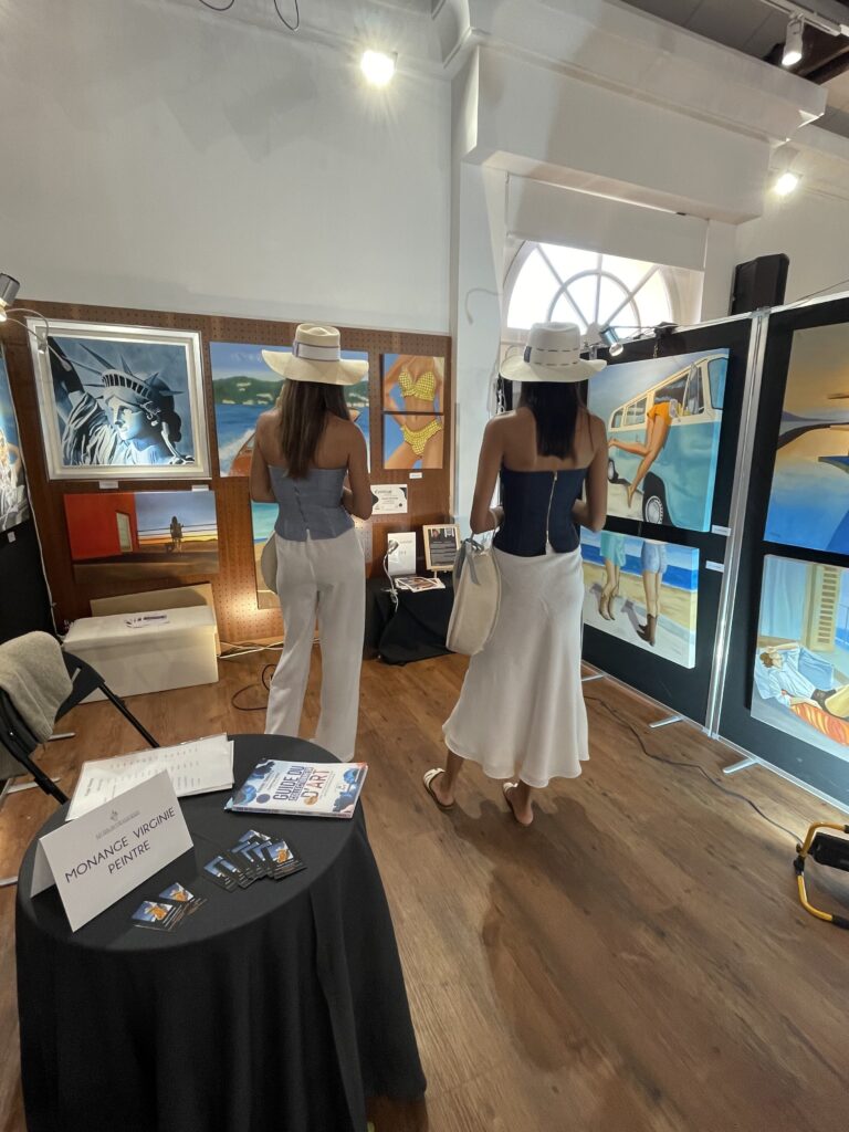 Virginie’s works exhibited in Saint Tropez