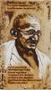 "Ghandi with Slogan"