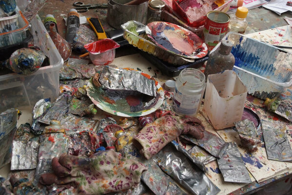 Bozena Lesiak en el estudio