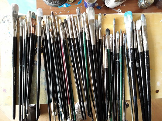 Luca Raimondi in the Studio: my brushes