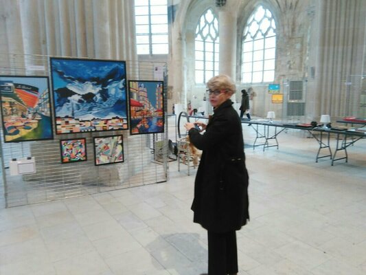 Catherine Sénéchal im Studio: A l'exposition collective Art en Fête à Senlis du 23 au 27 octobre 2019