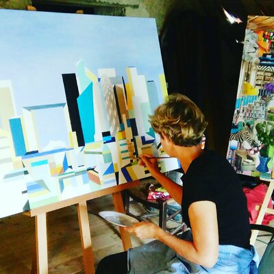 Catherine Sénéchal im Studio: A mon atelier à la campagne dans le Berry !
