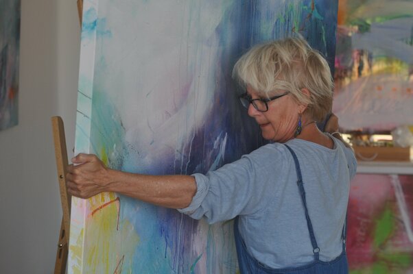 Bea Schubert in the Studio