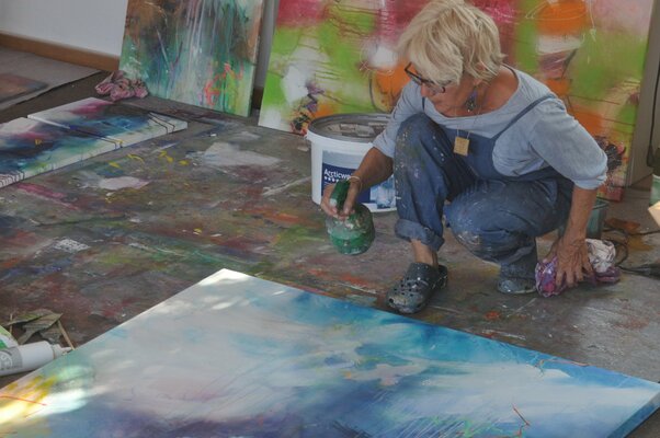Bea Schubert in the Studio