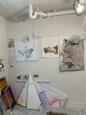 Catherine Richardson in de studio