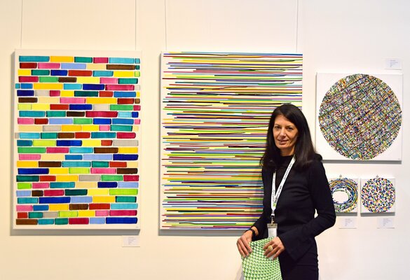 Astrid Stoeppel nello studio: "The Other Art Fair" New York 2017