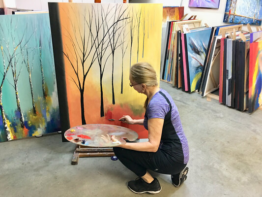 Miroslava Lipovec Friedman im Studio