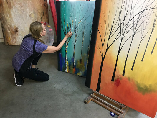 Miroslava Lipovec Friedman im Studio