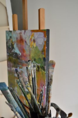 Julia Hacker in the Studio