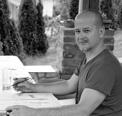 Alfred Freddy Krupa in de studio: by Martina Marečić