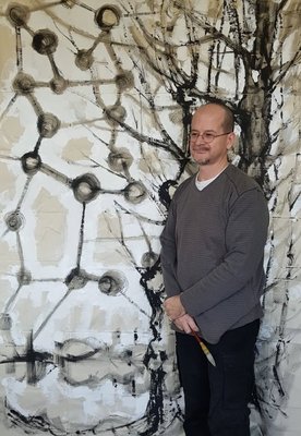 Alfred Freddy Krupa in de studio