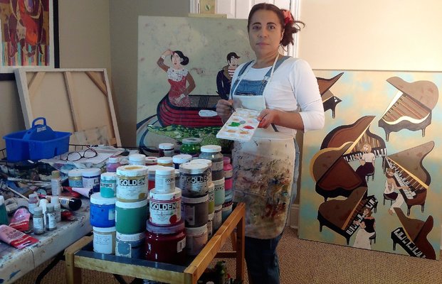 Diana Rosa im Studio